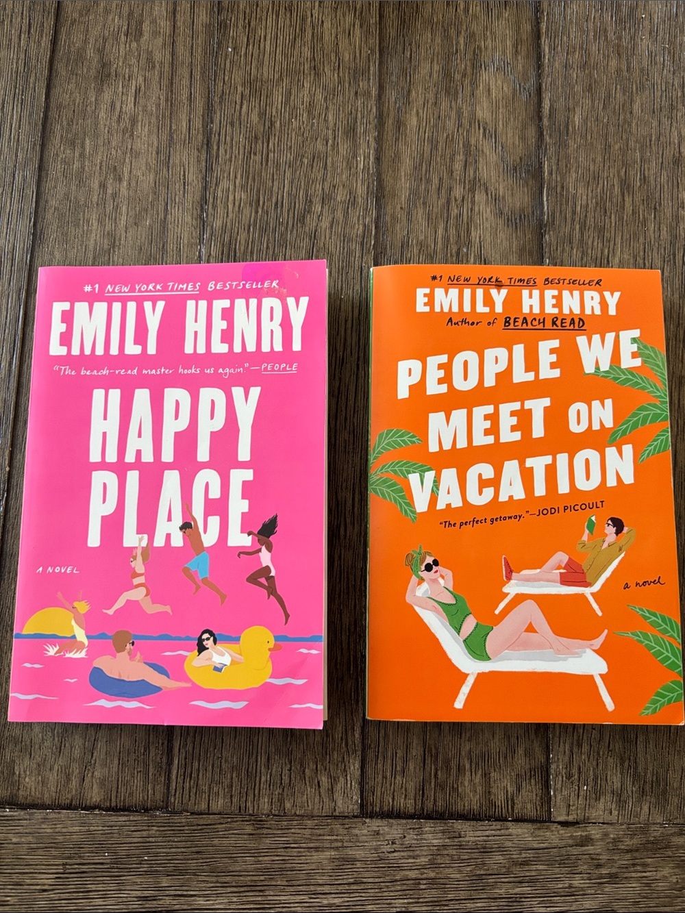Emily Henry Paperback Book Bundle - Happy Place & People We Meet On Vacation